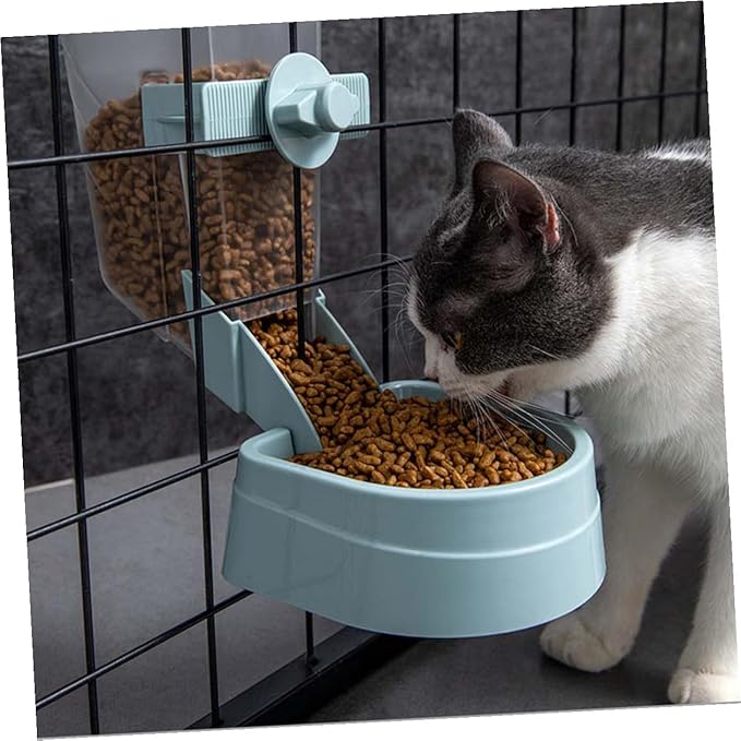 Hanging Automatic Bird Feeder and Hamster Food Dispenser Multi-Function Small Pet Feeder with Waterer for Outdoor Bird Cages and Hamster Accessories