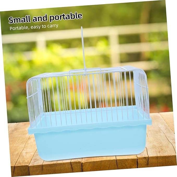 LIOOBO Lightweight Portable Bird Cage for Parakeets and Lovebirds Convenient Travel Carrier for Small Animals Easy to Clean Material for Home and Travel Use