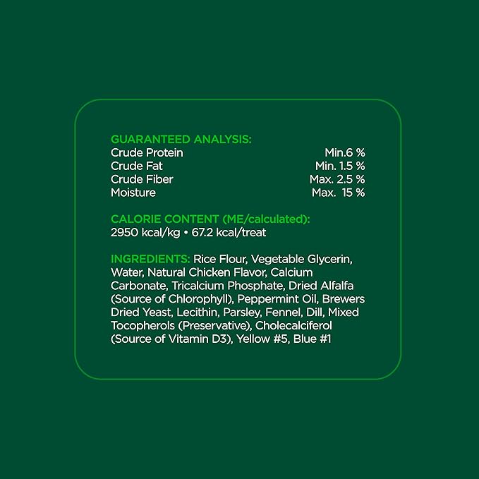 Minties Dental Chews for Dogs, 20 Count, Vet-Recommended Mint-Flavored Dental Dog Treats for Medium Sizes 25-50 lbs, Bones Clean Teeth, Fight Bad Breath, and Removes Plaque and Tartar