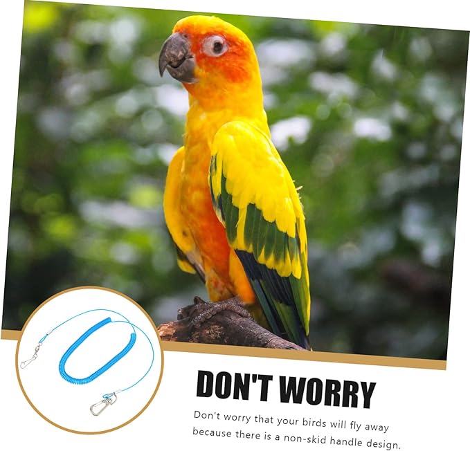 NOLITOY 8pcs Birdcages Accessories Parrot Harness Leash for Outdoor Flying Lightweight and Bird Harness Kit