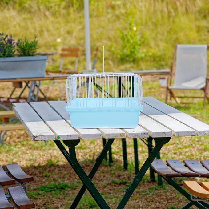 Balacoo Lightweight Portable Bird Transport Cage for Lovebirds and Small Animals Travel Friendly Birdcage for Parakeets and Cockatiels Easy to Clean and Convenient for Home Use