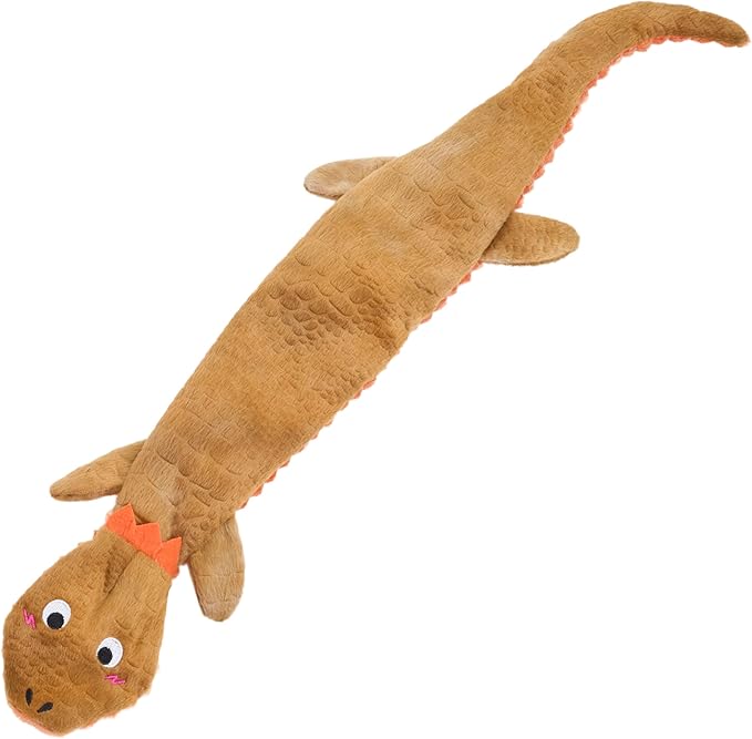 ZippyPaws Rope Reptilez Dog Toy – Rope & Plush Tug Toy (Bearded Dragon)