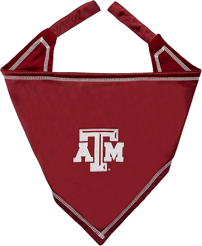 Pets First NCAA Texas A&M Aggies TIE Bandana, Size Large/X-Large. Dog Bandana Scarf Bib for Pet Cat Dog. The Ultimate Game-Day, Party Bandana