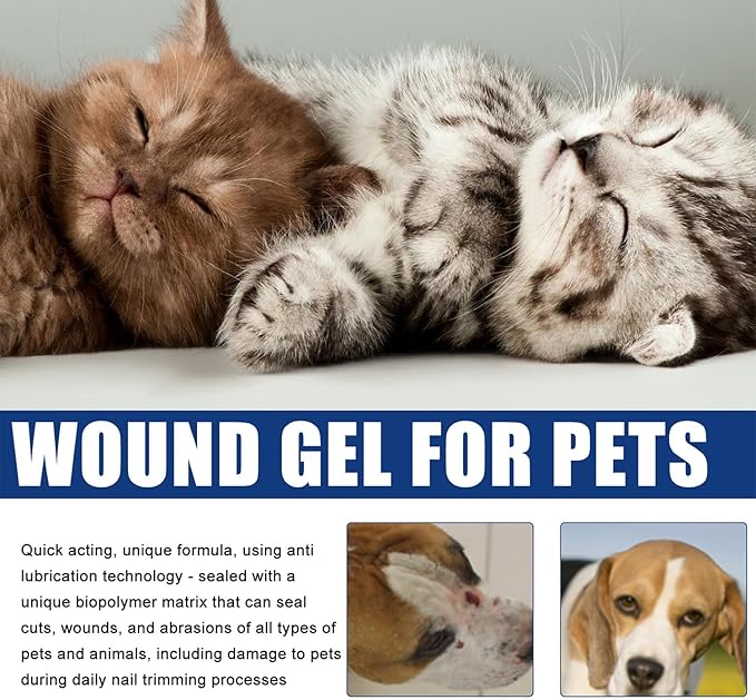 JoanofArc Dog Wound Care Hydro Gel, Heals Wounds, Cat Wound Care Gel, Helps with Cuts, Bites, Injured in a Fight, Scratches, Injured While Trimming Nails, Daily Gentle Care Gel, 0.68 fl.oz