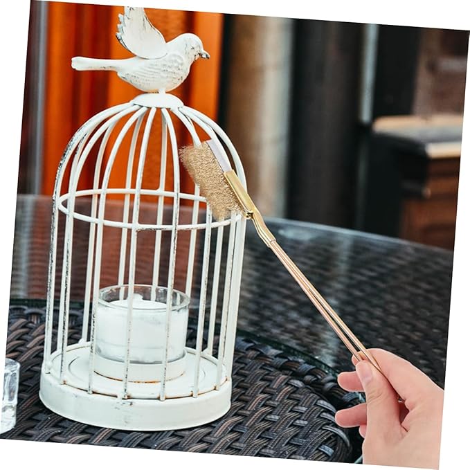 BESPORTBLE 1Set Long Handle Bird Cage Cleaning Brush Sturdy Steel Copper Wire Bristles for Deep Cleaning Platforms Accessories User Friendly Design for Easy Use Comprehensive Cage