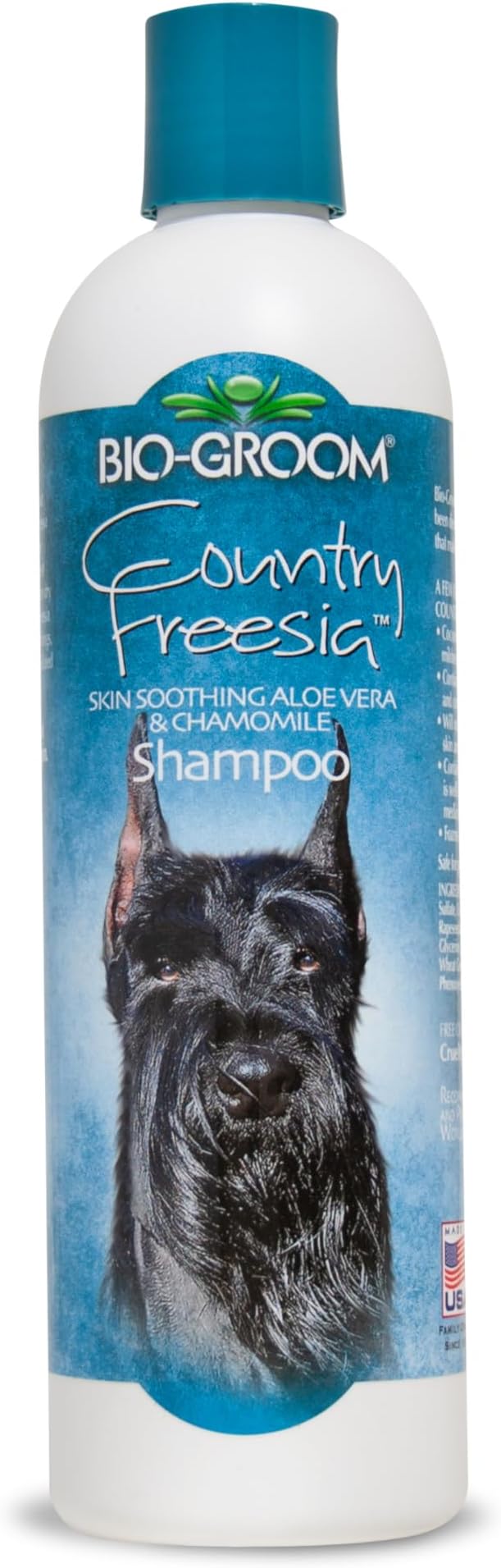 Bio-Groom Country Freesia Dog Shampoo – Natural Scent Pet Shampoo, Aloe Vera, Chamomile, Cat & Dog Bathing Supplies, Puppy Wash, Cruelty-Free, Made in USA, Quick Rinse Cat Shampoo – 12 fl oz 1-Pack