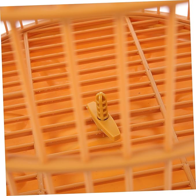 Plastic Hanging Bird Cage Featuring Lockable Entry for Small Birds and Parrots Multi-Functional Small Animal Cage Lightweight and Practical Pet Habitat for Hamsters and Parakeets