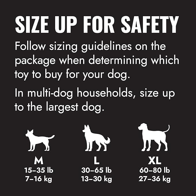 KONG - Extreme Goodie Bone Most Durable Natural Rubber Dog Bone for Power Chewers - Black - for Extra Large Dogs