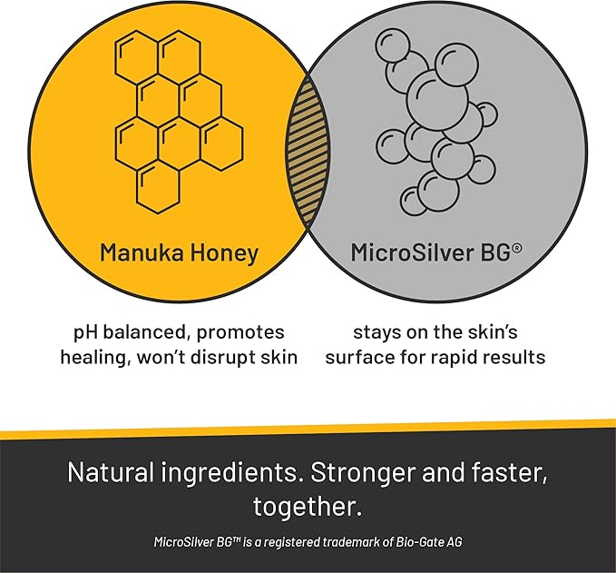 Absorbine Silver Honey Hot Spot & Wound Care Ointment 2oz Tube, Manuka Honey & MicroSilver BG, Medicated for Dogs, Cats, Small Animals (Pack of 2)