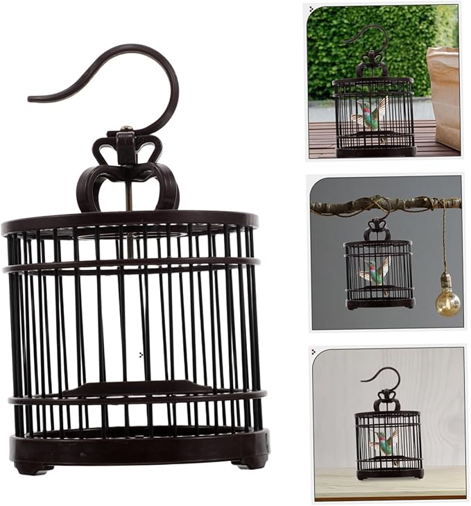BESPORTBLE Portable Insect Cage with Hook Design Lightweight Habitat for Crickets Grasshoppers and Small Animals Decorative Bird Cage for Travel and Home Use Box for Pet Lovers