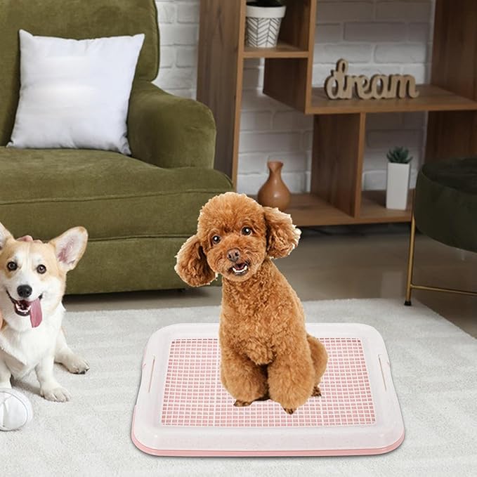 Indoor Dog Potty Training System for Small Breeds, Pink