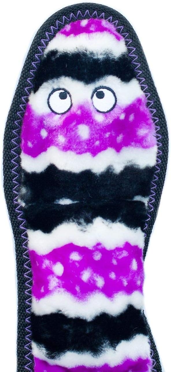 ZippyPaws ZP853 Z Stitch Snake Squeak Toy, Medium Purple