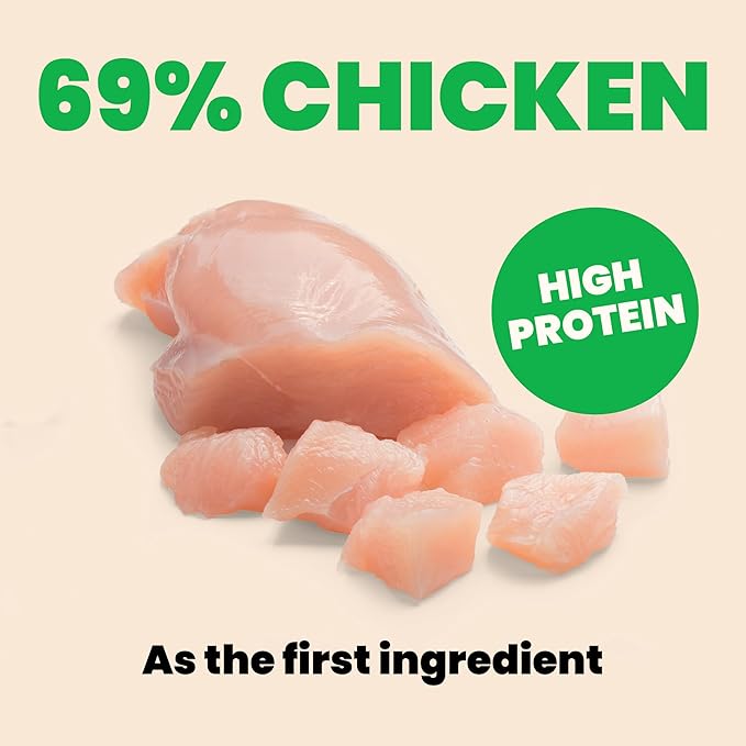almo nature HQS Natural Wet Cat Food Chicken with Pumpkin in Broth, Grain-Free, 5.29 oz (Pack of 24)