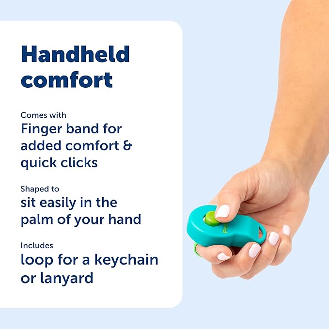 PetSafe Clik-R Training Tool for Pets - Includes Comfortable Finger Strap - Easy to Hold - Train Your Dog to Reward Good Behavior
