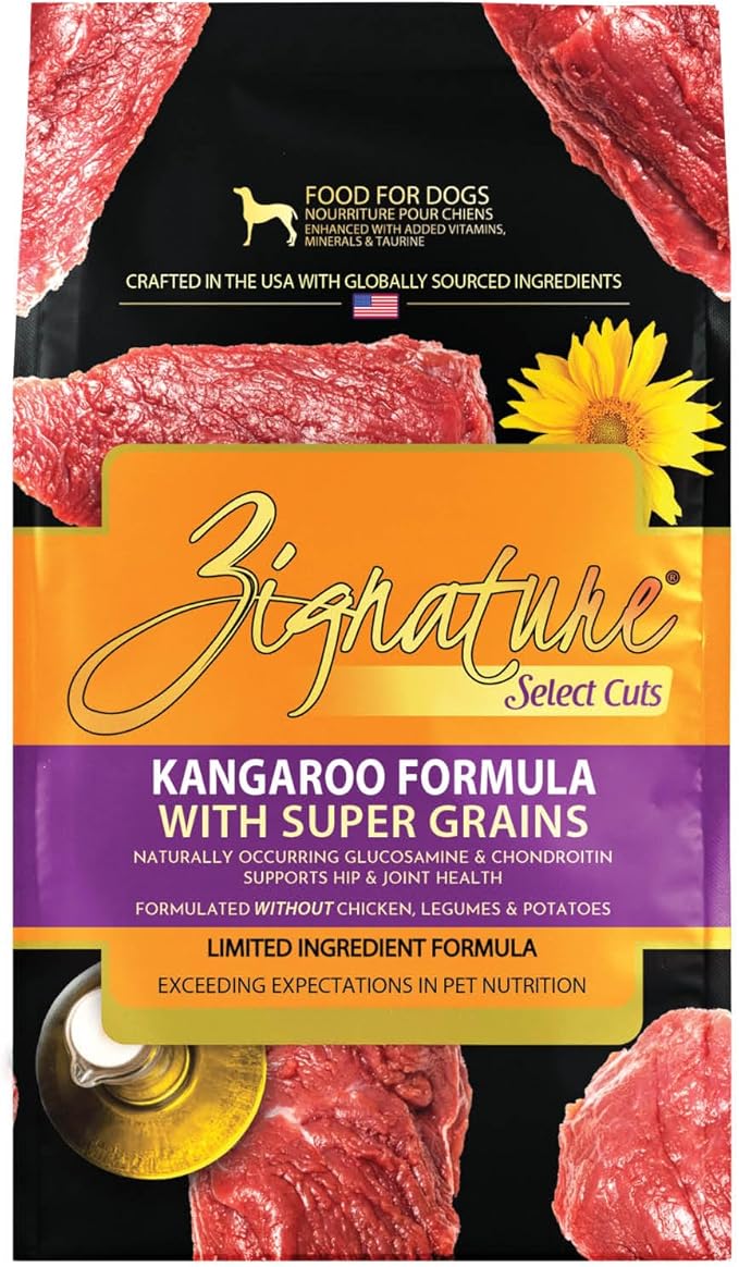 Zignature Select Cuts Kangaroo Formula 4lb Bag