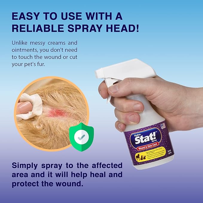 Pet Wound & Skin Care | First-Aid Treatment for Dogs, Cats, Horses | Natural Plant Based Ingredients | Speeds Healing of Cuts, Burns, Hot Spots, Skin Allergies | Soothing Anti-Itch Formula