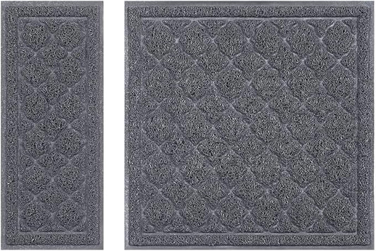 unipaws Cat Litter Trapping Mat, Litter Box Scatter Control Pad, Litter Free Floors and Urine Waterproof, Gentle on Paws, No Phthalate