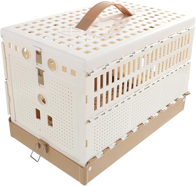 ibasenice Training Cage for Pigeons Portable Birdcage Kitten Rabbit Carrier Pet Travel