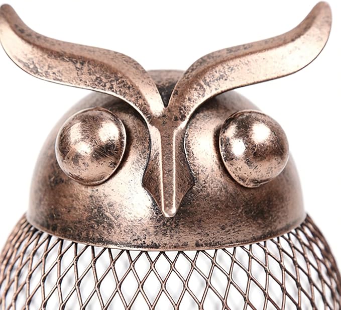 Bird Feeders for Outdoors - Squirrel Proof Vintage Cute - Owl-Shaped Large Capacity Bird Feeder,for Finch Bluebird Sparrow Birding Feeding Yard Deck Porch