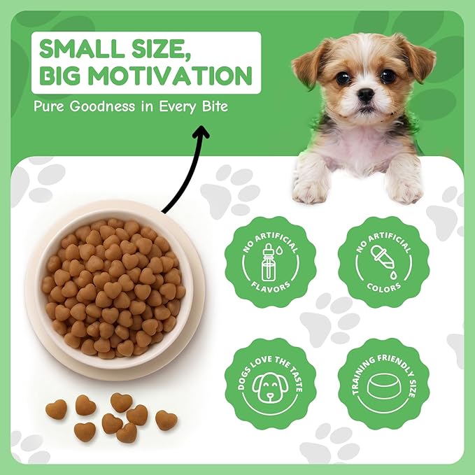 Loving Pets Houndations Duck Dog Training Treats | All Natural | 2.6 Calories Per Treat | Grain-Free, Wheat-Free, Gluten-Free & Corn-Free | For Small Dogs & Puppies, 4 oz