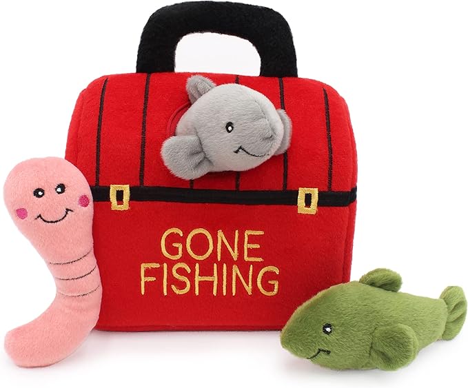 ZippyPaws Burrow - Interactive Dog Toys for Boredom - Hide & Seek, Squeaky Plush Puzzles for Small & Medium Dogs