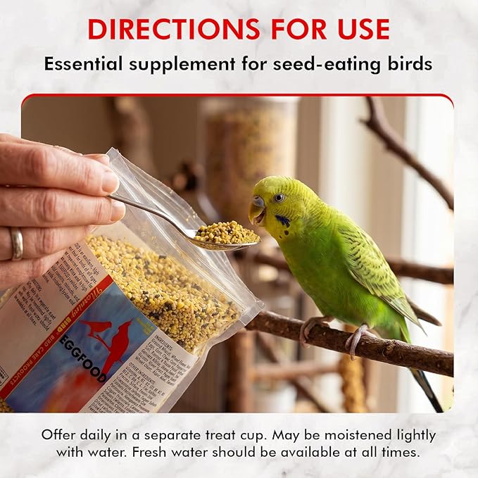 Morning Bird Eggfood 3 lbs (2-Pack, 1.5 lbs Each) – Protein-Rich Soft Food for Birds - High in Protein, Vitamins & Minerals – Supports Growth, Digestion & Feather Health – Ideal for Breeding Birds
