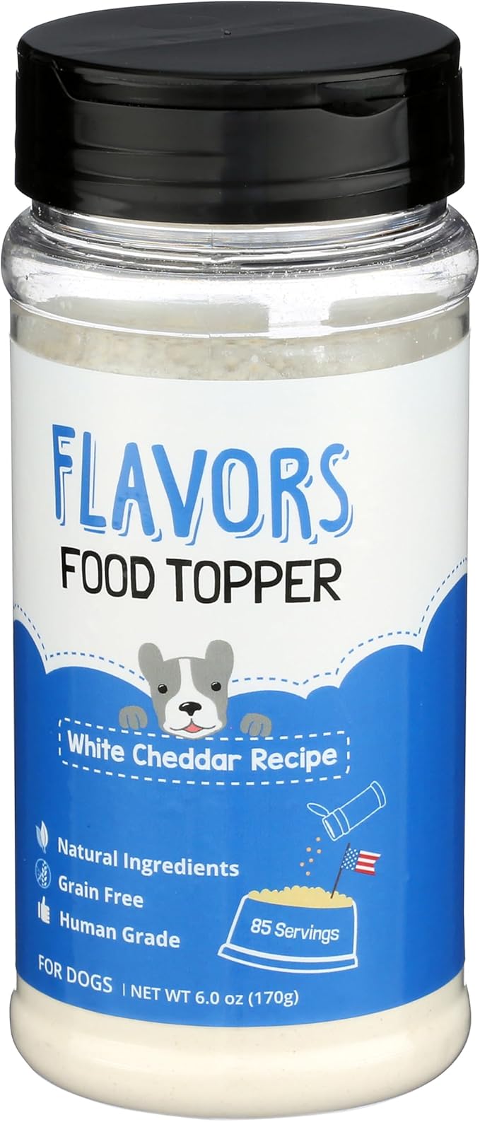 BEAUMONT BASICS Flavors Food Topper for Dogs, White Cheddar Recipe, 6-Ounce, Pack of 2