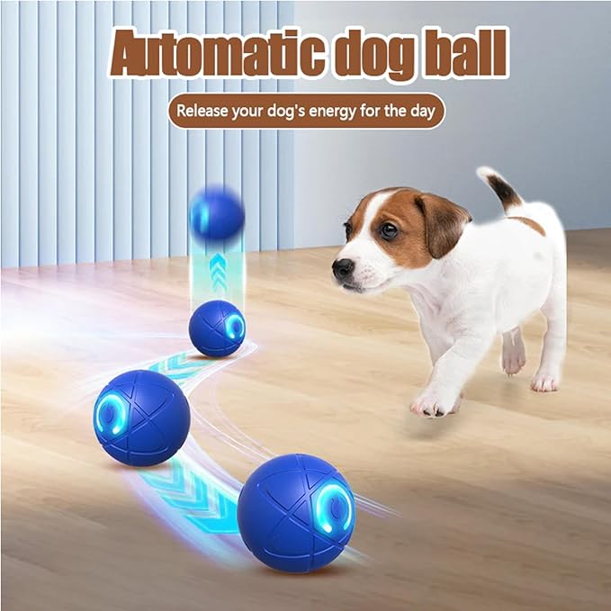 Viral Shaky Ball for Dogs, Smart Interactive Dog Toy Ball, Smart Jumping Automatic Moving Bouncing and Rotating Balls, Electric Vibrating & Rolling for Large/Small Dogs and Cats