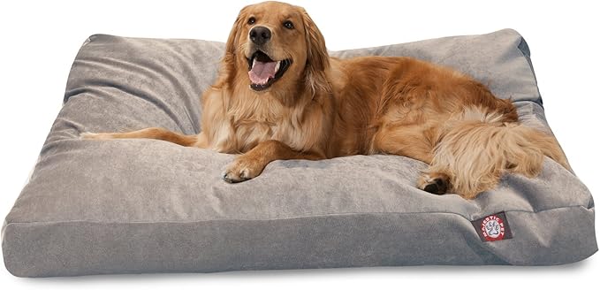 Majestic Pet Villa Rectangle Dog Bed Washable – Non Slip Comfy Pet Bed – Crate Bed with Removable Washable Cover – Kennel Bed for Sleeping, Polyester Fiber, Medium, Marine