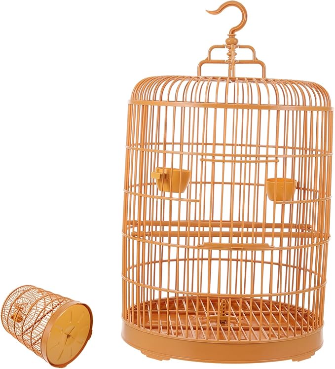HANABASS Hanging Bird Cage for Small Pets Construction Spacious Design for Parakeets and Cockatiels Safe and Stylish Decorative Birdcage for Home Use