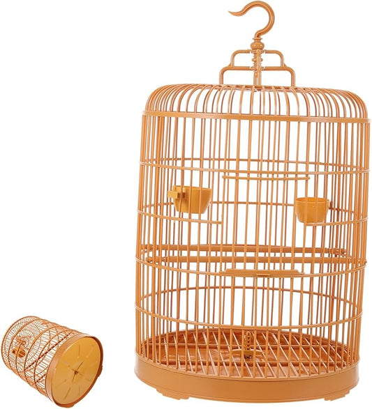 HANABASS Hanging Bird Cage for Small Pets Construction Spacious Design for Parakeets and Cockatiels Safe and Stylish Decorative Birdcage for Home Use