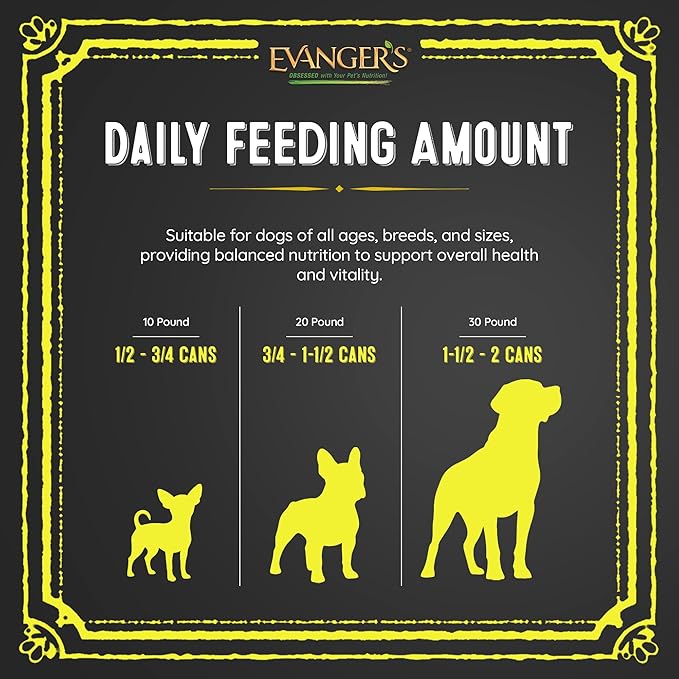 Evanger's Heritage Classics Whole Chicken Thighs Dog Food – 12 Count, 12 oz Each – Grain & Gluten Free, Single-Source Protein in Bone Broth – Protein Rotation Diet, Dry Food Topper