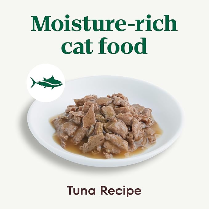 Nutro Perfect Portions Wet Cat Food Cuts in Gravy Tuna Recipe, Cat Food Wet Recipe, 2.64 oz. Twin-Pack Trays (24 Count)