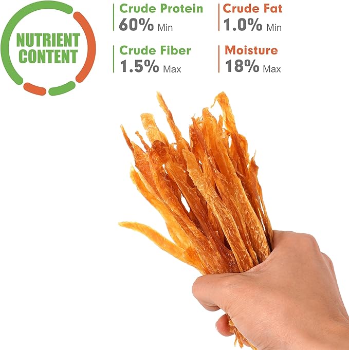 MON2SUN Chicken Jerky Dog Treats - Grain Free High Protein Chicken Strips for Small & Medium Dogs, Natural Training Treats & Healthy Rewards, Easy to Digest, 17.64 oz (Pack of 1)