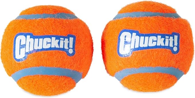 Chuckit! 6 Pack of Tennis Balls, Small, Launcher Compatible Dog Toys