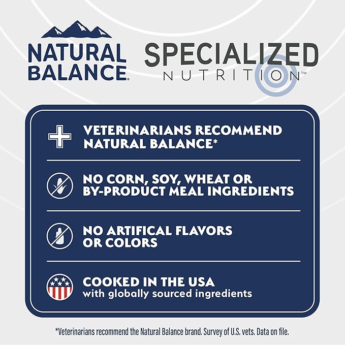 Natural Balance Specialized Nutrition Wet Dog Food Stew with Lamb and Brown Rice, Digestive & Immune Health Dog Food, Natural Ingredients with Added Vitamins & Minerals - 12.7 oz. (Case of 12)