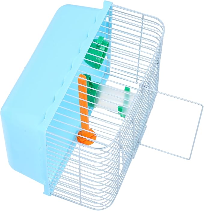 TOYANDONA Portable Bird Carrier Cage for Parrots Lovebirds Small Animals with Perch Food Box Water Dispenser Lightweight Travel Cage for Easy Transport and Comfortable Outings Random Color