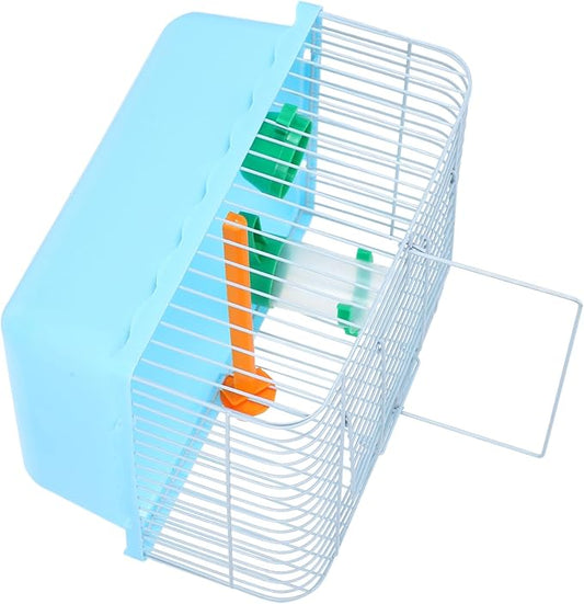 TOYANDONA Portable Bird Carrier Cage for Parrots Lovebirds Small Animals with Perch Food Box Water Dispenser Lightweight Travel Cage for Easy Transport and Comfortable Outings Random Color