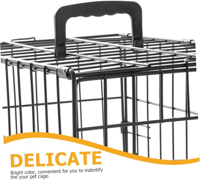 POPETPOP 4pcs Portable Pet Cage Handle Durable Plastic Replacement Handles for Easy Installation Birdcages Dog Crates and Hamster Cages Comfortable and Convenient Design