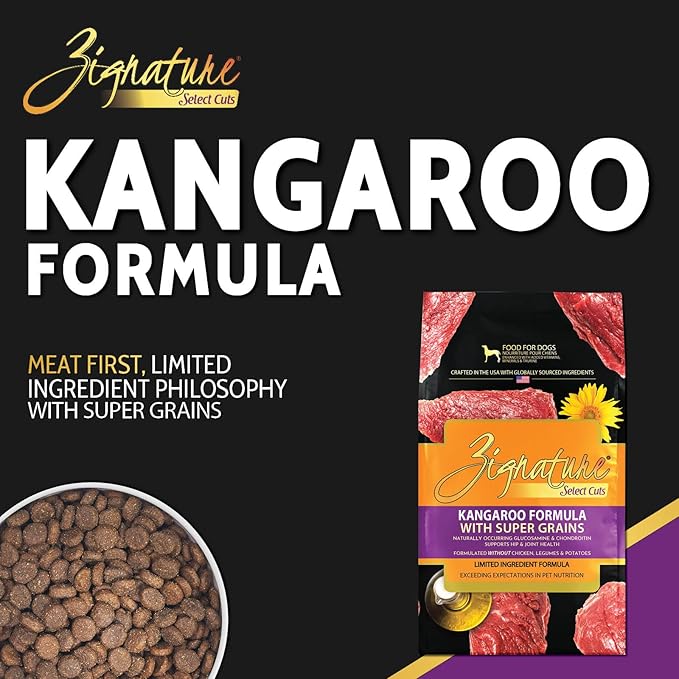 Zignature Select Cuts Kangaroo Formula 4lb Bag