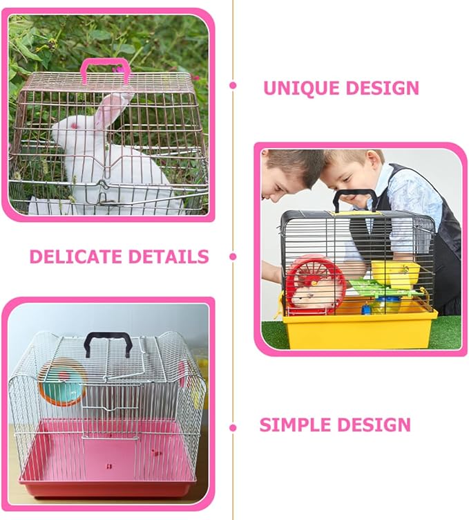 Levemolo 20pcs Multi-use Plastic Handles for Birdcage Mouse Hamster Cages Hamster Cage Accessories