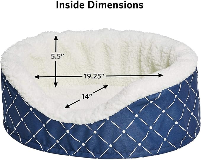 MidWest Homes for Pets CU25BLD Couture Orthopedic Cradle Pet Bed for Dogs & Cats, Small