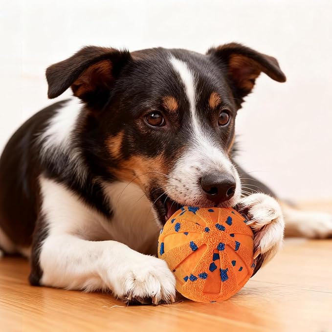 Interactive Dog Toys Dog Balls Moving Dog Toy Ball - Self Playing Ball with 3 Modes, Jumping & Shaking Interactive Toy for Boredom, Outdoor Indoor Fun for Cats and Small Medium Dogs (Orange)
