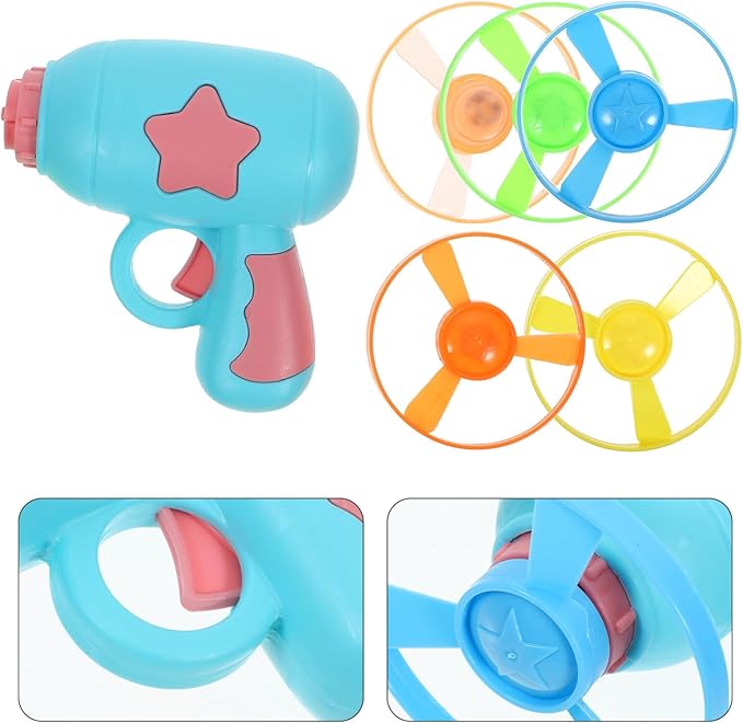VANZACK 1set Kitten Interactive Flying Disc Toy Outdoor Chasing Game for Cats Engaging Pet Plaything Non-Glowing Discs for Fun