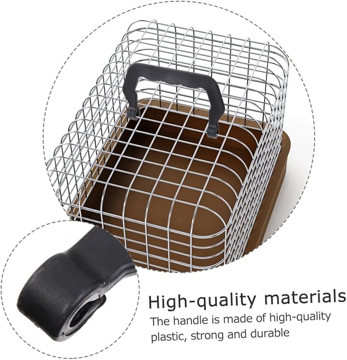 Levemolo 10pcs Portable Plastic Pet Cage Handles Lightweight Easy Installation Compact Design for Outdoor Travel Accessory for Birdcages and Pet Carriers