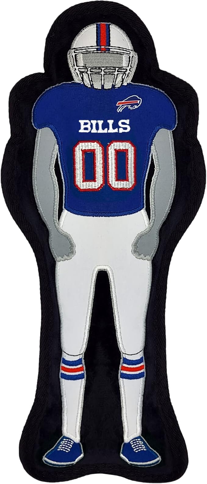 The 1st Ever Tough but Smooth Dog Toy NFL Buffalo Bills Football Athletes Player Tough Pet Toy. A Premium Quality Doggie Toy with Built-in Squeaker. Sports Fans Favorite Chew Toy