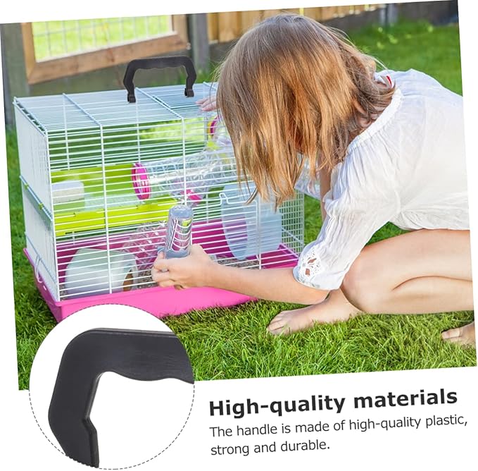 10pcs Detachable Plastic Bird Cage Handles Portable Pet Cage Lifting Handles for Secure Carrying and Easy Installation for Outdoor Travel