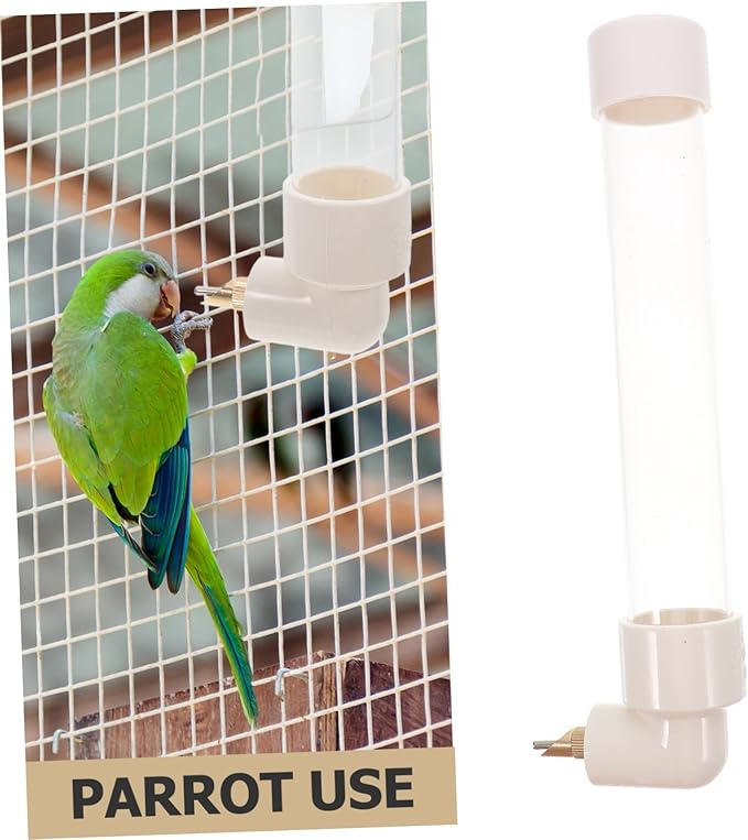 MERRYHAPY 1set Parrot Drinking Fountain Automatic Waterer for and Small Pets Pet Bird Cage Accessories Generous Capacity Easy Access Pin Design