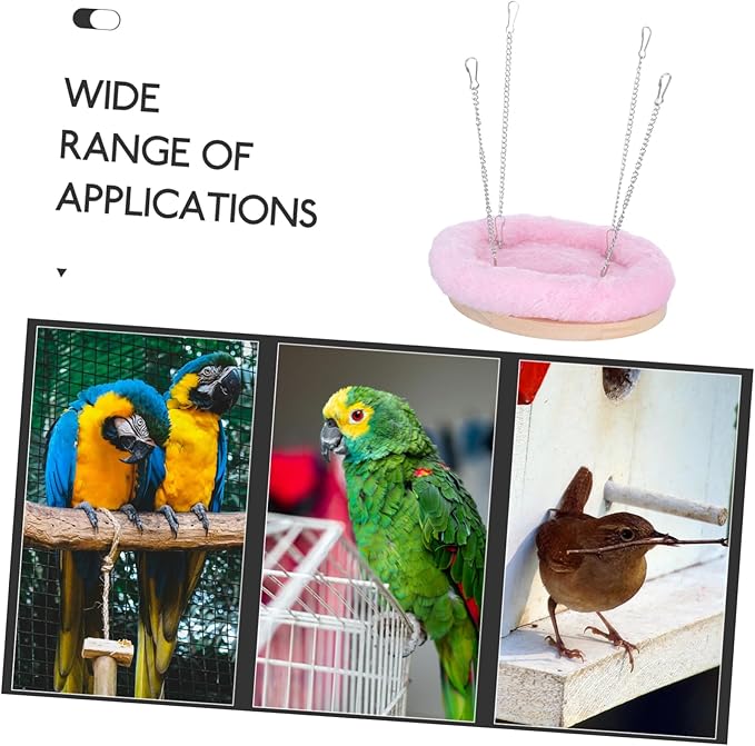 Sosoport Parrot Winter Nest Birdcage Hanging Bed Cozy Bird Hammock Material Bird Bed for Small Pets