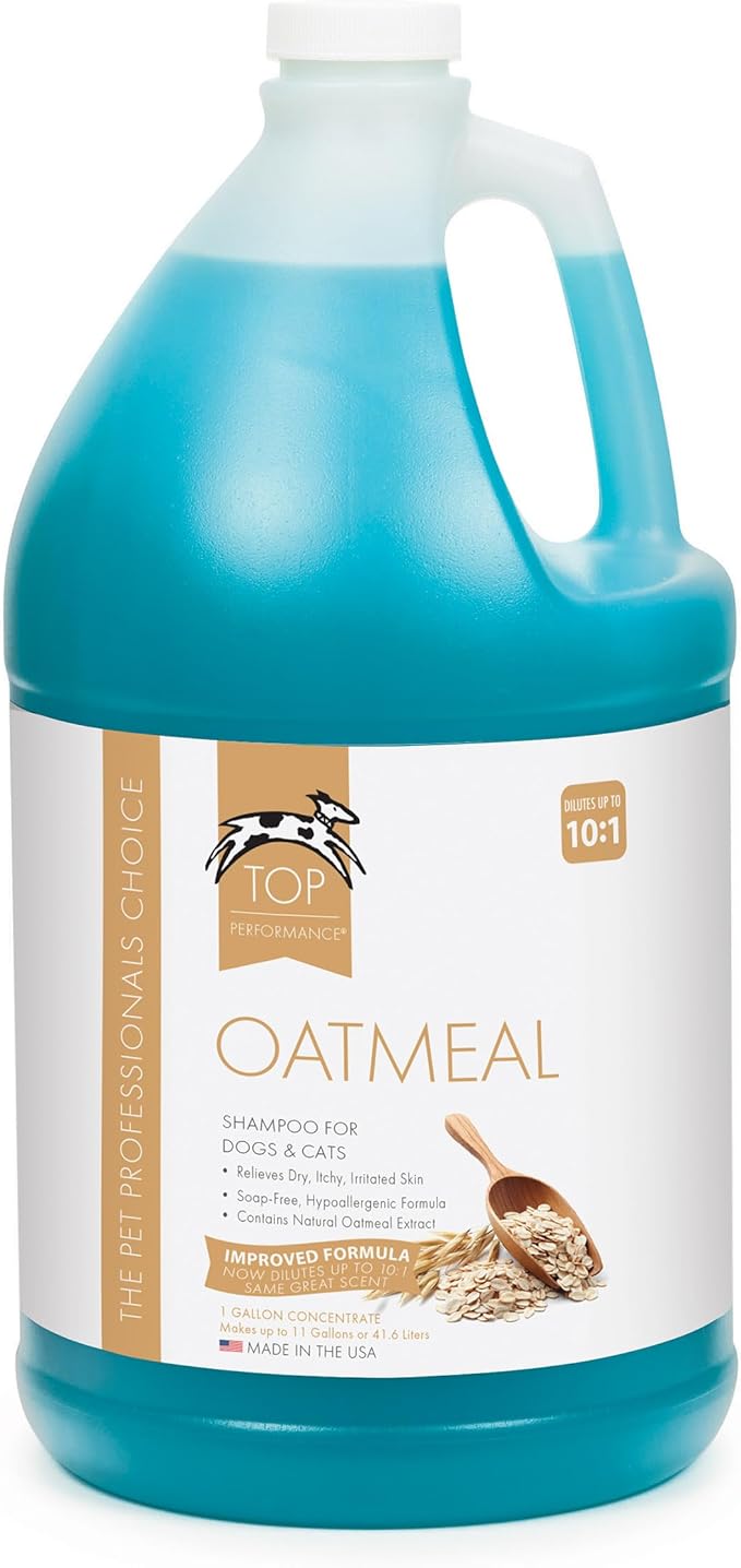 Top Performance Oatmeal Dog and Cat Shampoo, 1-Gallon